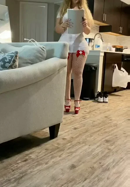 Thick blonde nurse? Who is she?