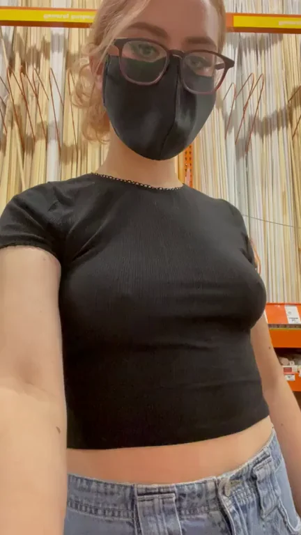 🔥 Double Titty Flash at the Hardware Store? 😈