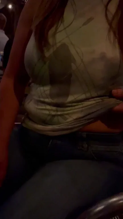 Sneaky Tit Flash No One Spotted! 😈👀