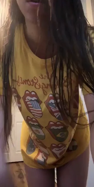 TikTok Slut Strips Bra Panties Off Too