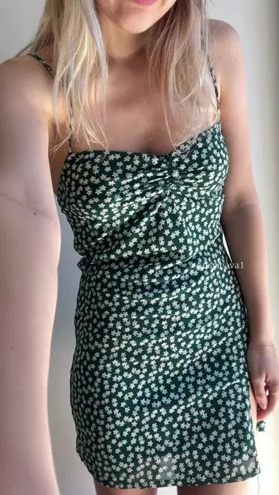 Innocent Dress Hides My Slutty Side 😈🍃
