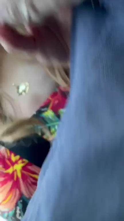 Sucking Cock While Zach Drives. He was so ready to cum!!