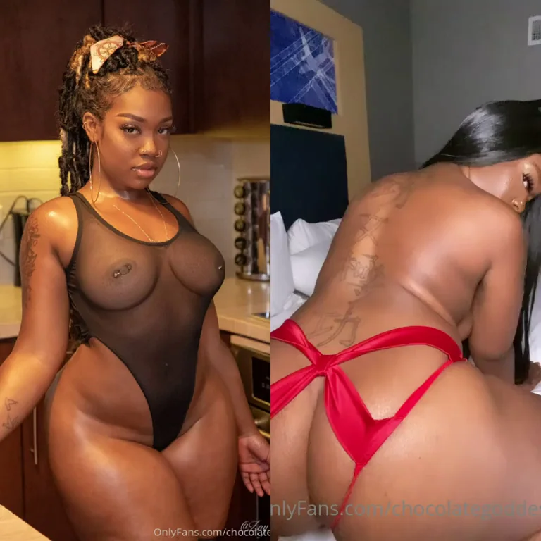 🍑 Thick Ebony Babe Twerkstop Tease in Sheer Mesh & Red Thong 🔥