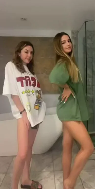 TikTok Sluts Stripping Down for the First Hot Load