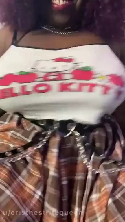 Thick Ebony Slut Unleashes Her Repressed Wild Side with Kitty Tail Play