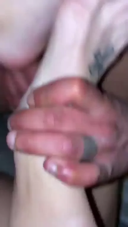 I feed his foot fetish as long he feeds my cum fetish