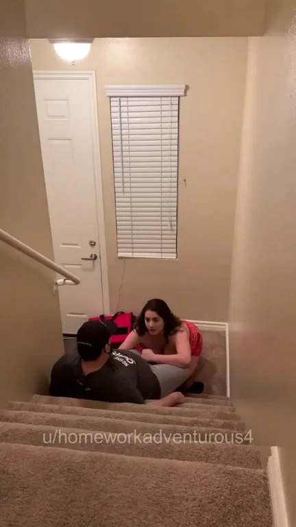 Pizza hut delivery driver was nervous and started telling me he has only been with his two exes so I asked if he wanted to fuck me