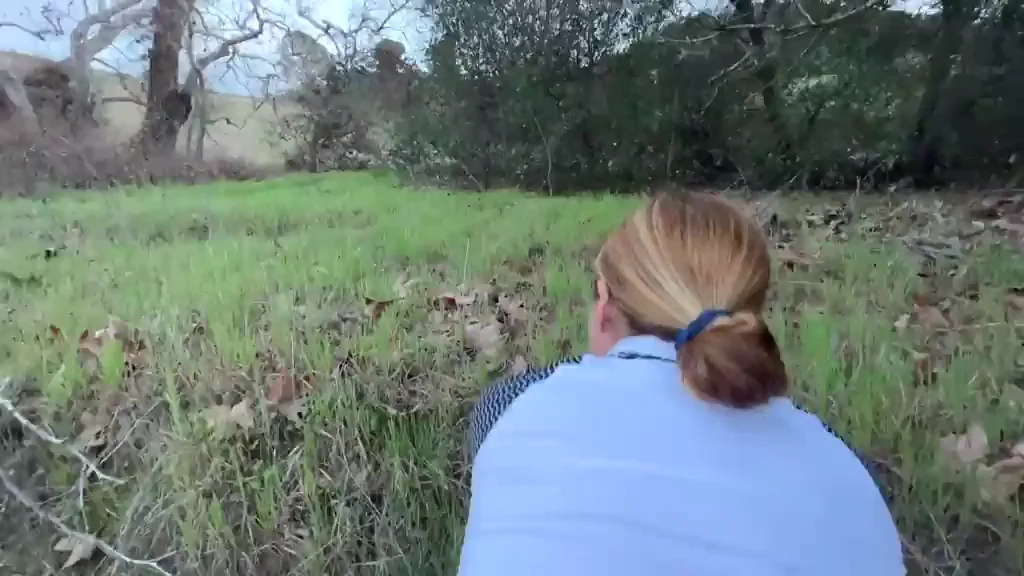 Getting extra naughty on our hike!