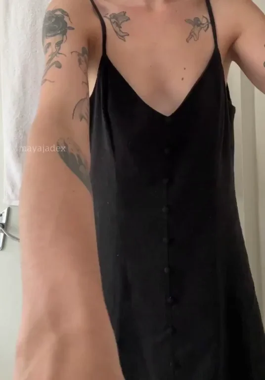 🔥 Wanna Peek Under My Slutty Black Dress? 😈