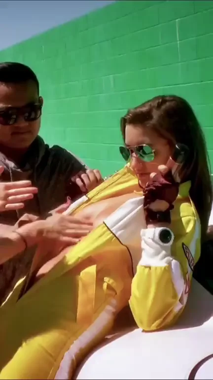 Alyssa Arce's Slutty Green Screen Tease: Perky Tits & Juicy Ass Exposed