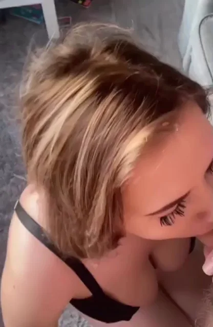 Sucking out every last bit of cum