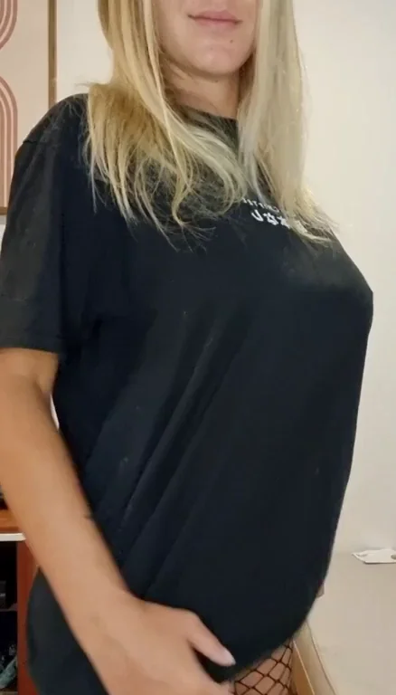 Blonde Babe's Epic Titty Drop: Wifey or Quick Fuck? 🍈🍈🔥 (OC)
