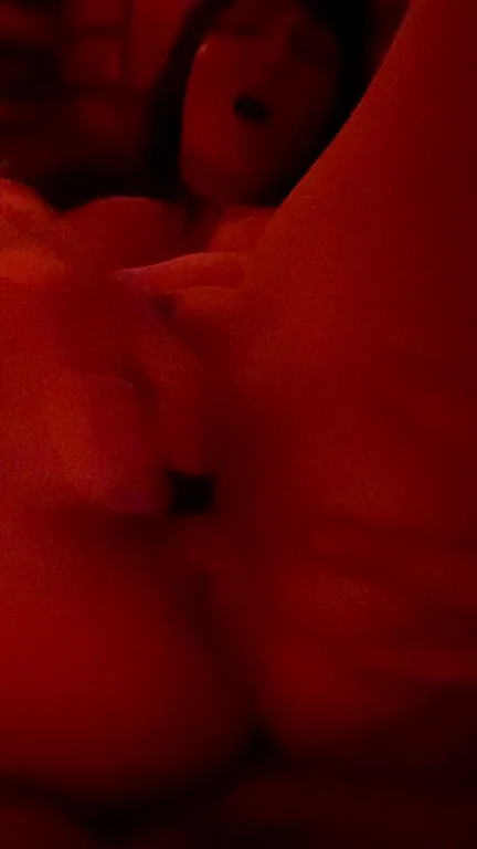 Fucking my tiny pussy hard with my rabbit.