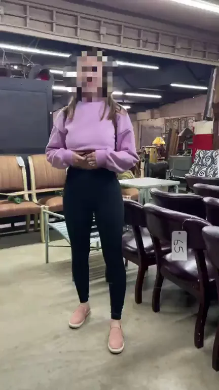 Elderly Cam Dude Boned Hard Over Busty Ginger's Public Titty Drop 😈💦