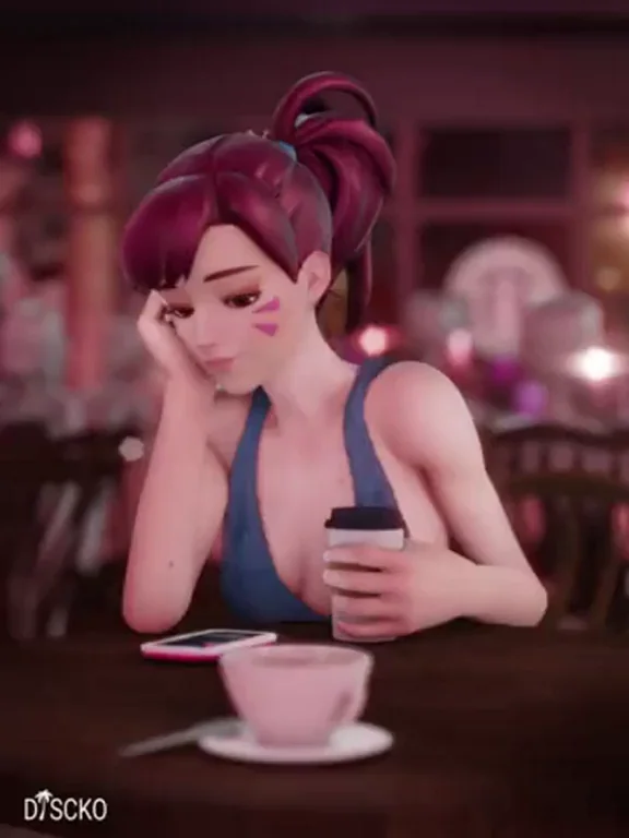 D.va gives us a quick peek (Discko)
