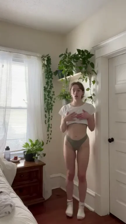 Thrive on My Plants, Then Worship This Petite Thong Tease