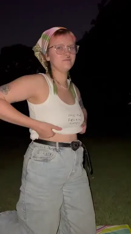 What would you do if you saw me flashing you in the park?