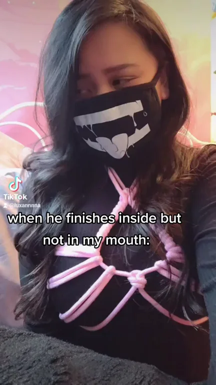 She clearly likes to swallow ?