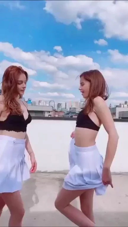 🔥 Angelina Romashka & Marina Bondarko Teasing in Skimpy Tops & Mini Skirts 💋