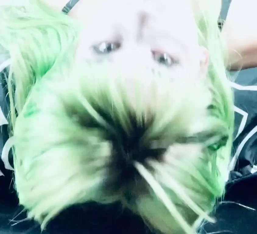 Staring at the camera as he fucks my mouth