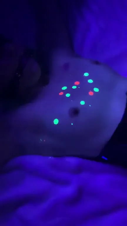 Black light [f]un with my [M]aster