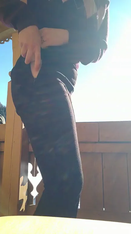 🍑 Fuck My Juicy Ass on the Balcony! 😈