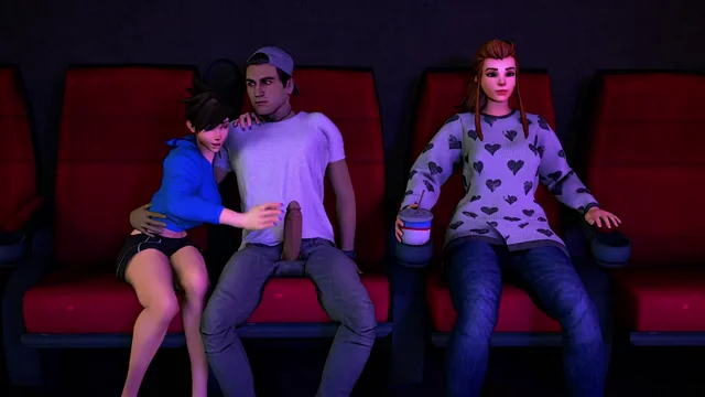 Tracer & Brigitte's Steamy Cinema Fuck Fest 🍑🍆🎥