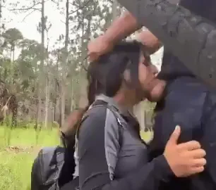 🍆 Guy Craves Face-Fucking Like This Slut in the Woods 💦