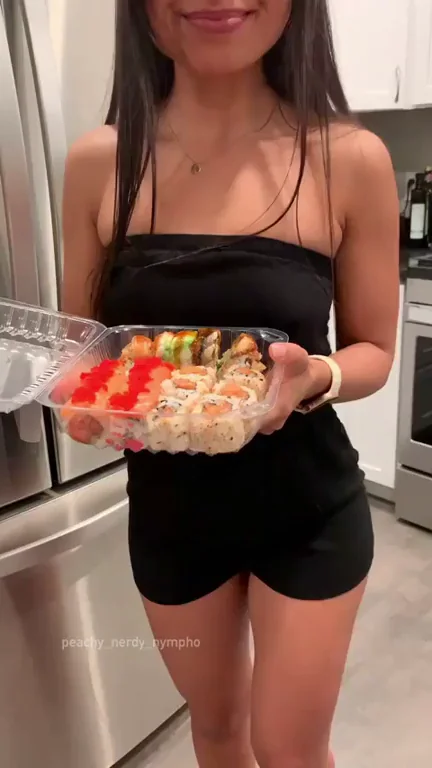 When he gets me sushi ??
