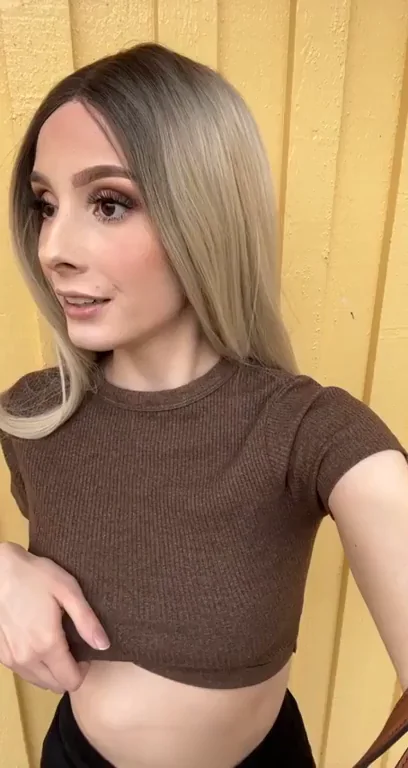 Just a slutty Norwegian teen showing off her body ?? [gif]