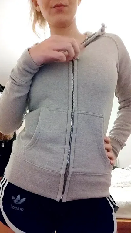 I wonder if my work colleagues know I'm hiding these natural tits under my shirt. Hopefully they don't see this ?