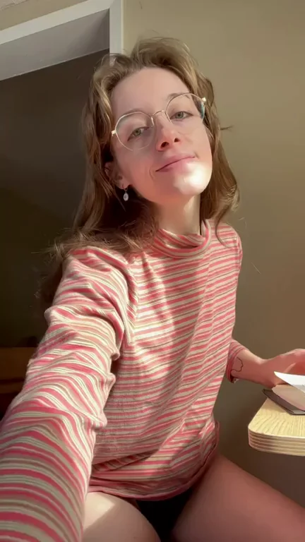 Sunny Distractions: Nerdy Cutie Ditches Books for Tease 😎🔥