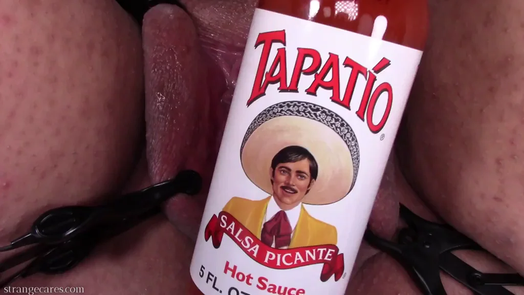 this time I fucked my peehole with an open bottle of hot sauce