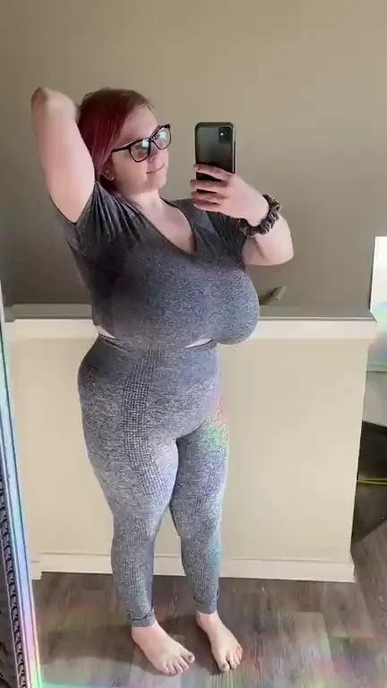 From Big to Fucking Massive: Ginger's Epic Boob Tease