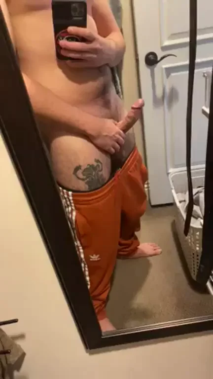 🍆 Rock Hard Thick Dick Tease in Greyhounds 🥵