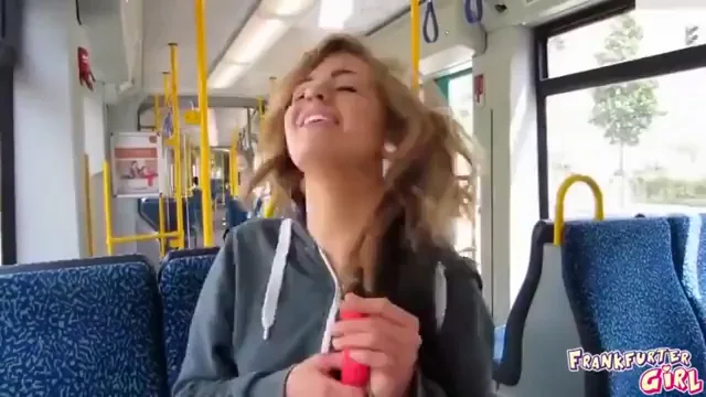 🔥 Slutty Blonde Shoves Dildo Deep on Crowded Train 🚂💦