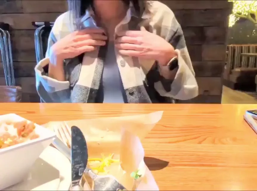 Buy her lunch and see her tits