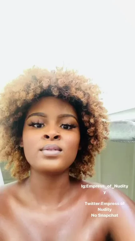 Ebony Valentine's Hottie Teases Massive Boobs & Thick Thighs 😈🍫💦