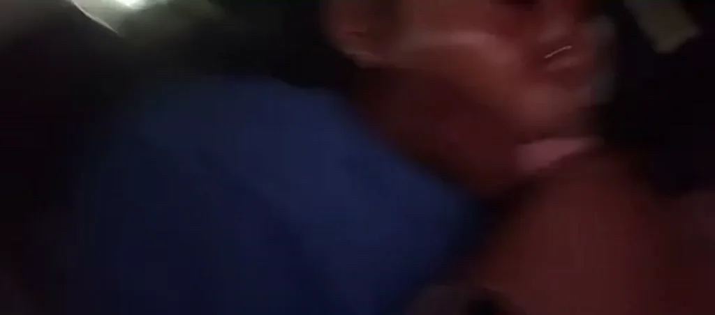 Sloppy Backseat BBC Worship: Ebony Slut Devours White Cock