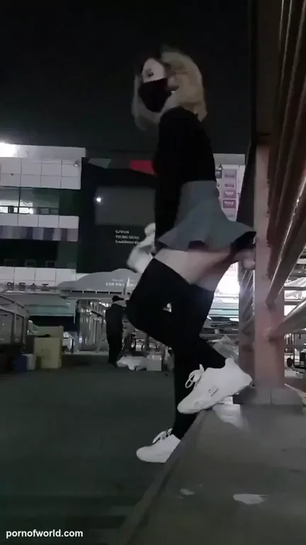 Suction Dildo in Public