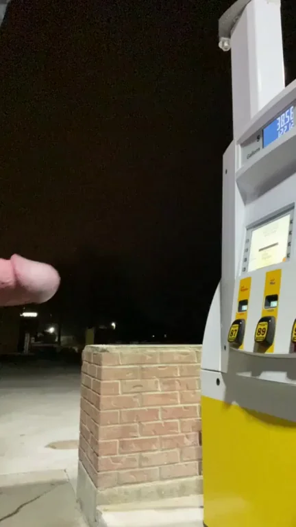 Busted Stroking Thick Cock at Gas Station 😈⛽🍆