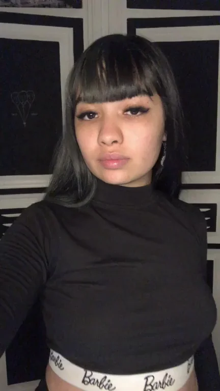 Horny Latina Babe Teasing in Tight Crop Top and Booty Shorts, Ready to Fuck