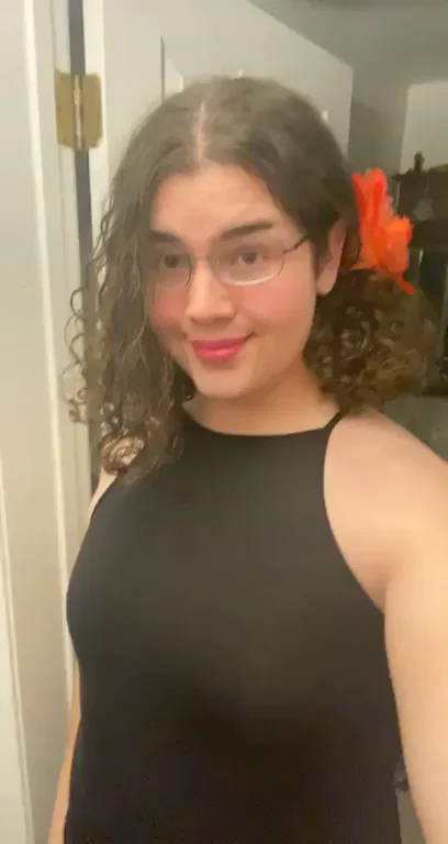 Trans Cutie Shares Her Bulging Cock Transition Online 😈💦