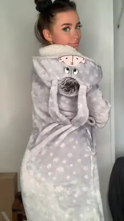 Peel Off My Cute Bunny Onesie Before You Fuck Me 😈🐰