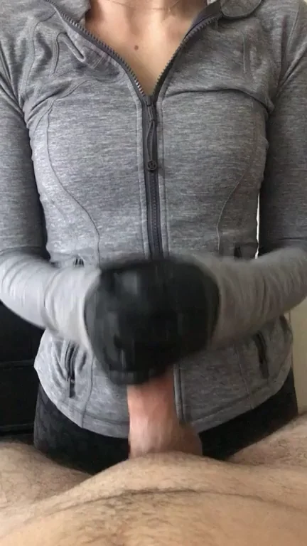 After a few days, he thought he was gonna get to cum in my pussy lol. Nope, cum all over yourself bitch boy