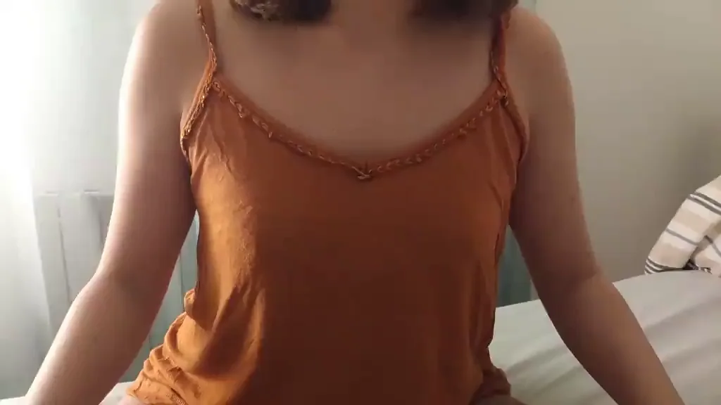 🍑 Tiny Natural Titties Strip Tease 🔥