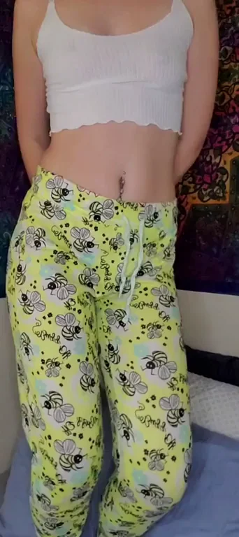Slumber Party Slut in Neon PJ Tease