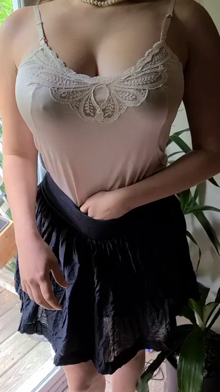 🍈 Natural Big Boob Drop Tease on Balcony 🔥