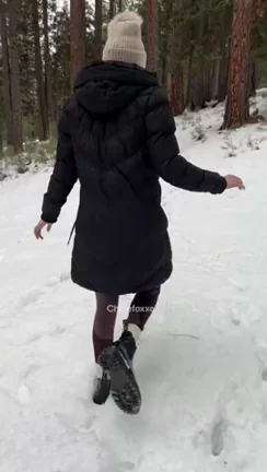 Flashing everything I got while on a cold winter hike ;) [OC]