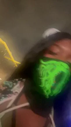 Ringing in the New Year with My Glowy Mask Slut Vibes 😈🎉